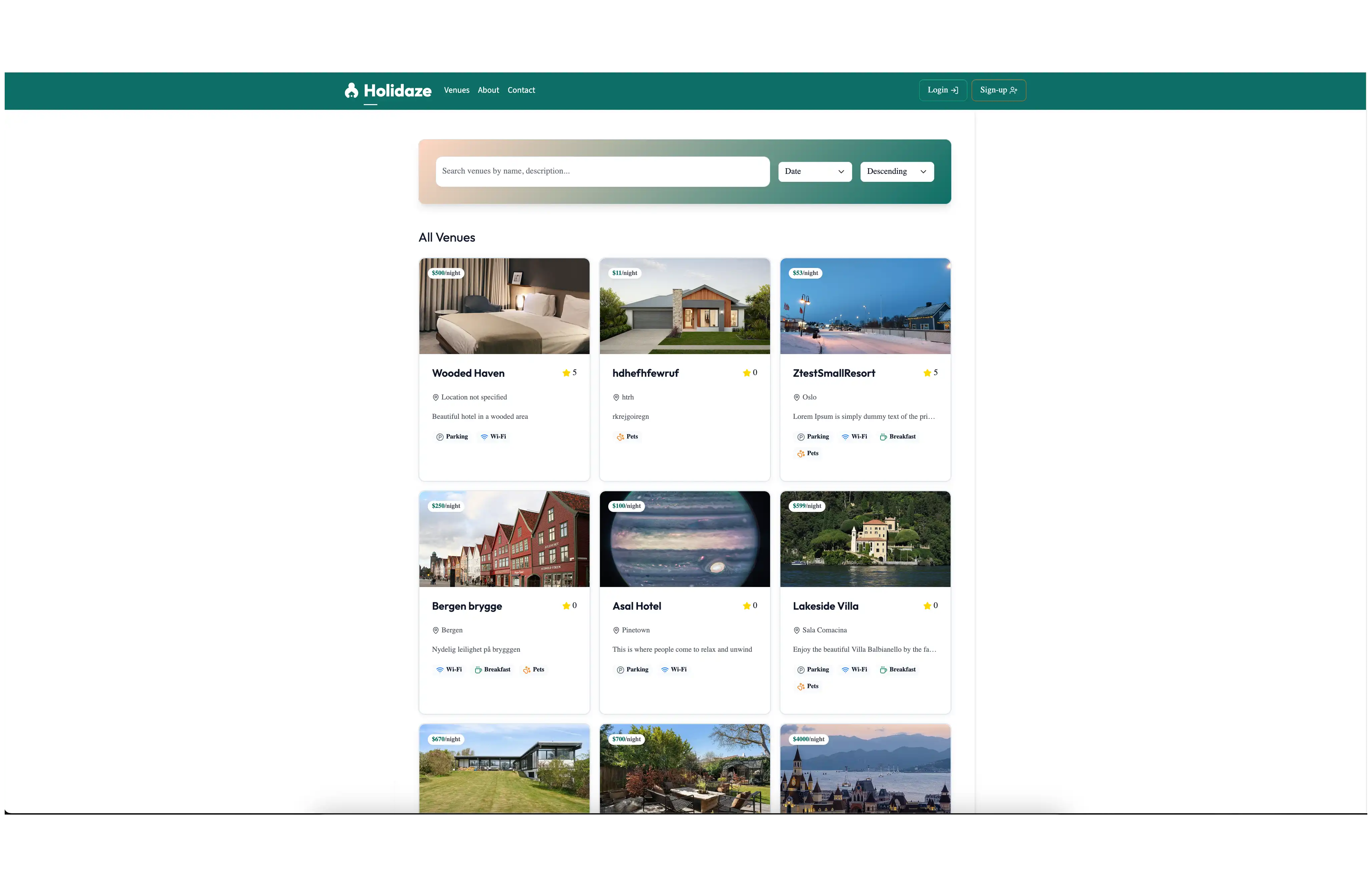 Holidaze Marketplace