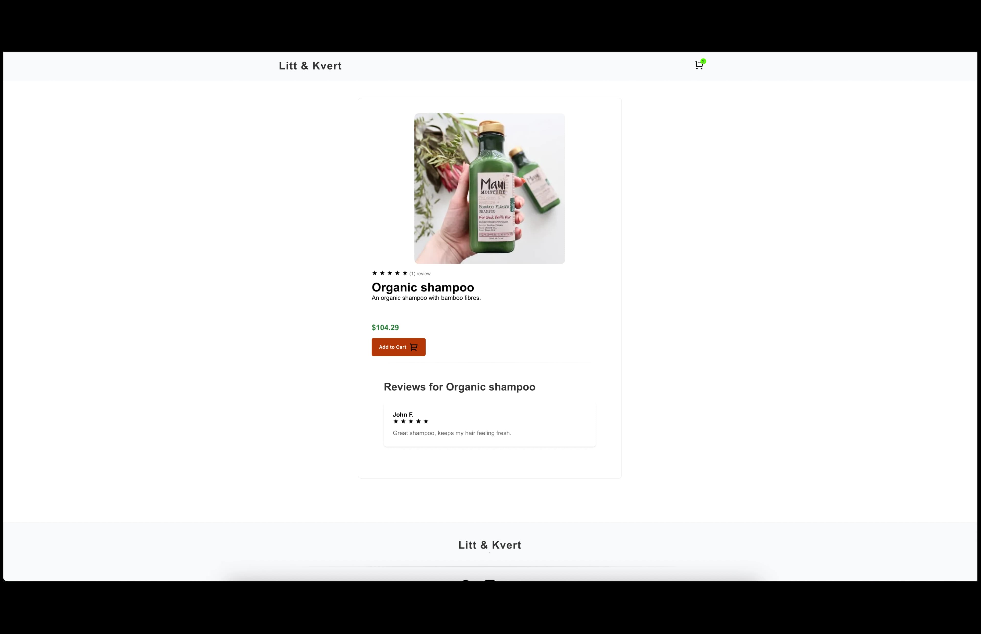 Litt & Kvert Product Page